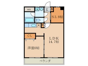 オレンジの物件間取画像